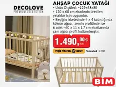 DECOLOVE AHŞAP ÇOCUK YATAĞI